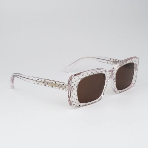 NEW Celine CL4213IS 27E ANIMATION XMAS Crystal Brown Rectangle Women Sunglasses main image 8